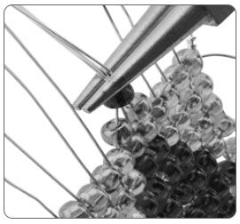 Pliers bending warp wires
